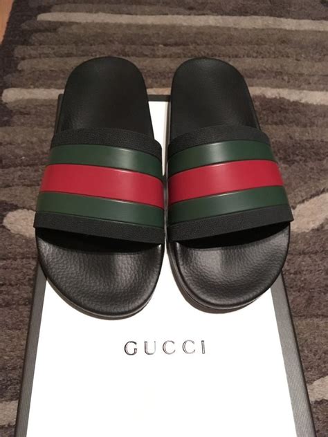 used gucci slides ebay|Gucci slides clearance.